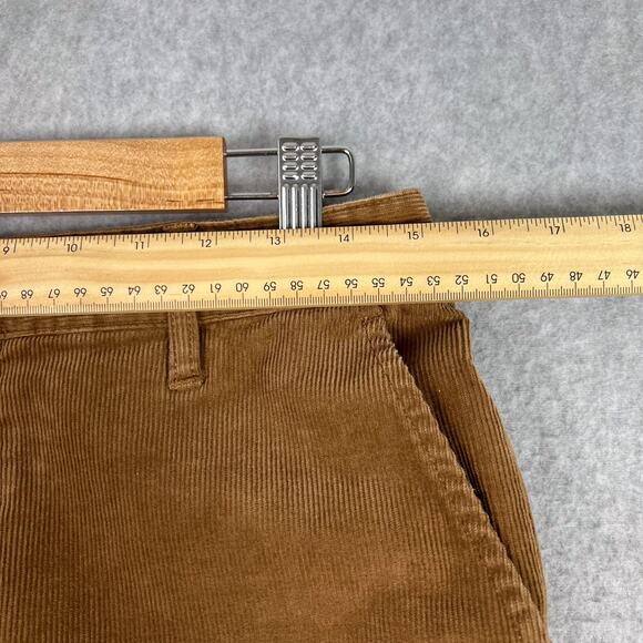 MUJI Brown Corduroy Straight Leg Pants Size Medium - Picture 8 of 15